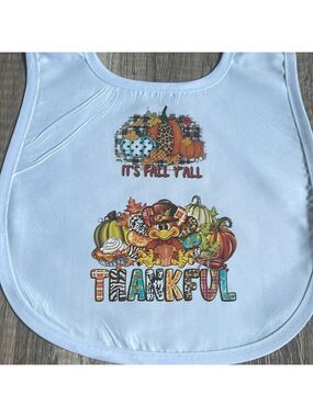 Fall Thankful Turkey Baby Feeding Bib
